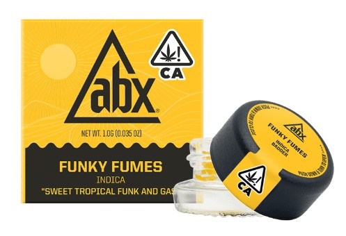 Photograph of product: ABX FUNKY FUMES LIVE RESIN BADDER INDICA 1G
