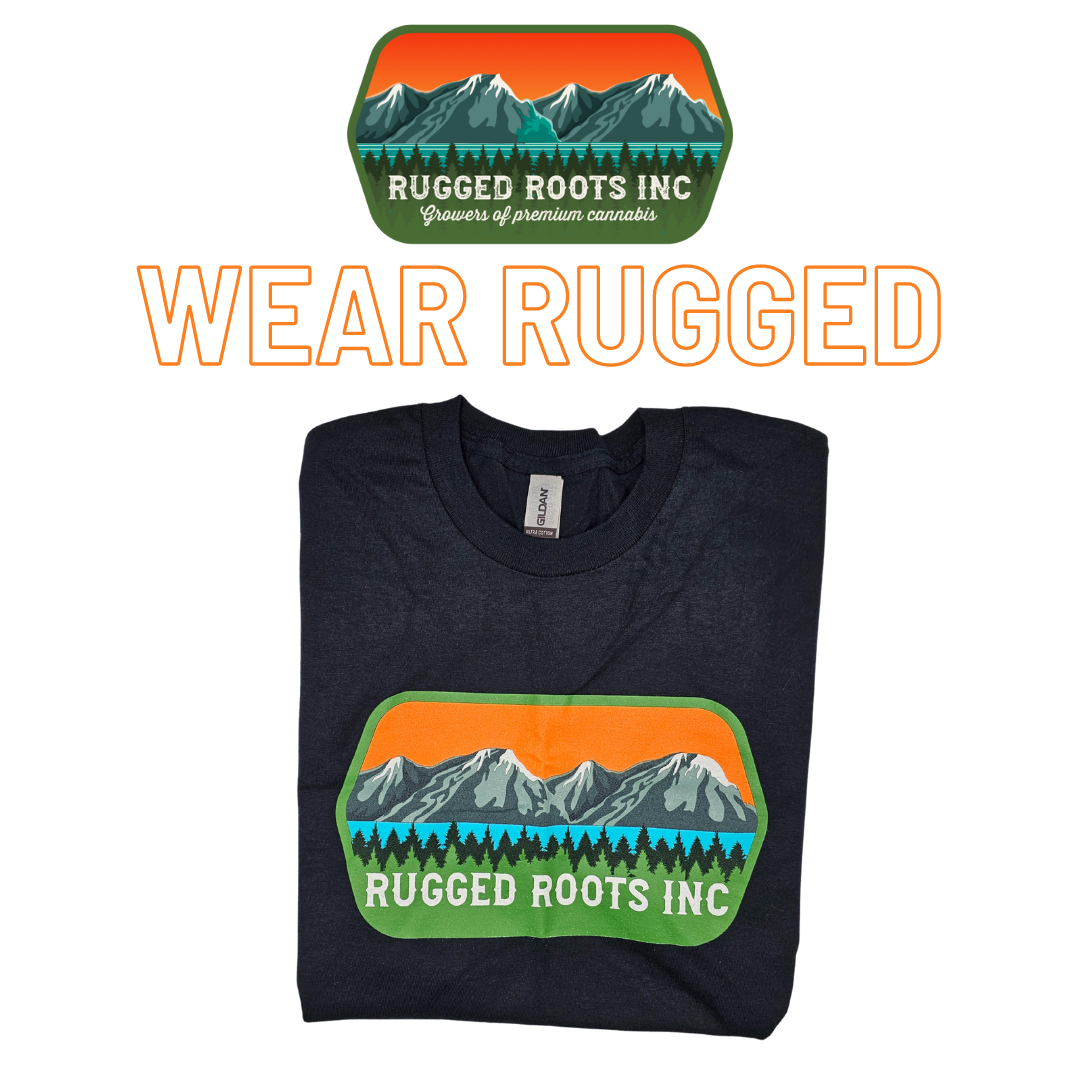 Photograph of product: Rugged Roots | Black T-Shirt 3XL