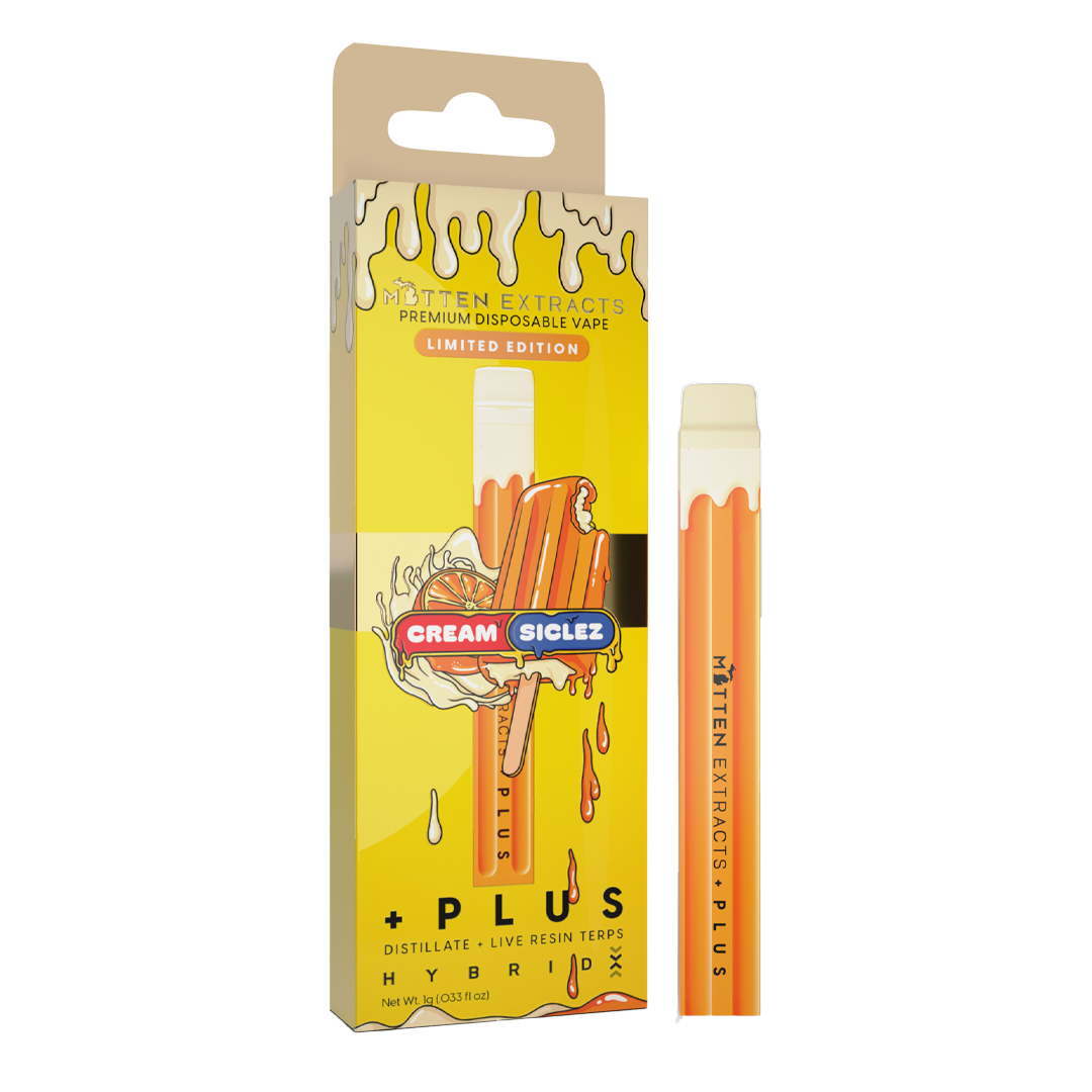 Photograph of product: Creamsiclez Disposable Vape | Mitten Extracts