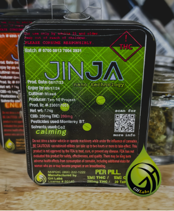 Photograph of product: JINJA PILLS- Calming