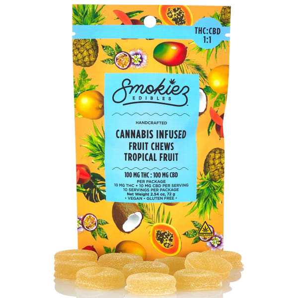 Photograph of product: Gummies | Sweet Tropical Fruit | 100mg