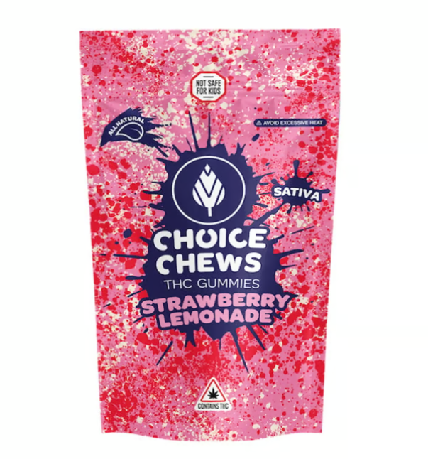 Photograph of product: Strawberry Lemonade Gummies - 100mg TH-oui - 10 Pack