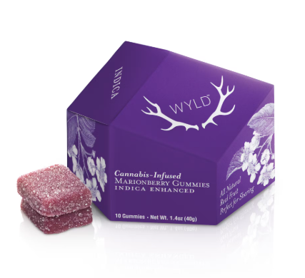 Photograph of product: WYLD 300MG MARIONBERRY Oui'd GUMMIES
