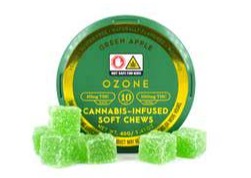 Photograph of product: Ozone | Green Apple | Soft Chew | 100mg