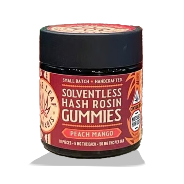 Photograph of product: Peach Mango Rosin Gummies | 50mg TH-oui | Stone Leaf
