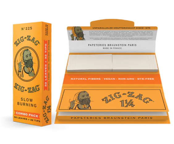 Photograph of product: Zig Zag 1 1/4 Combo Papers and Tips - Orange