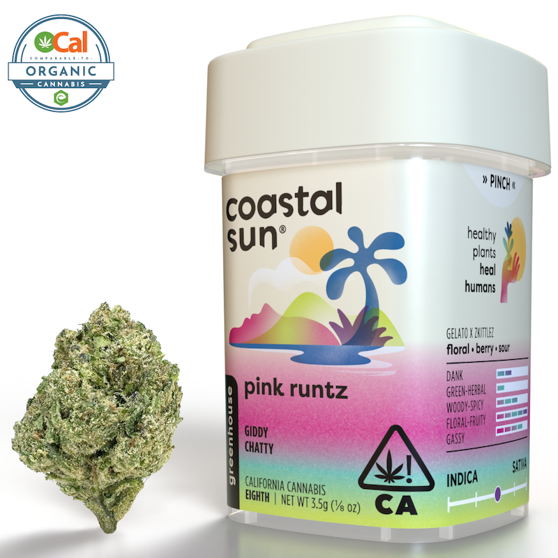Photograph of product: Pink Runtz - 3.5g (H) - Coastal Sun
