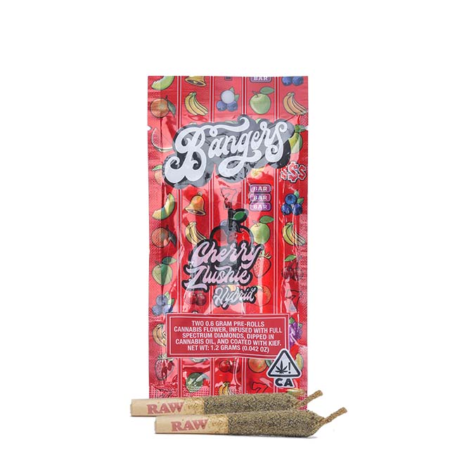 Photograph of product: Bangers Infused Preroll Cherry Zlushie 2x .6g