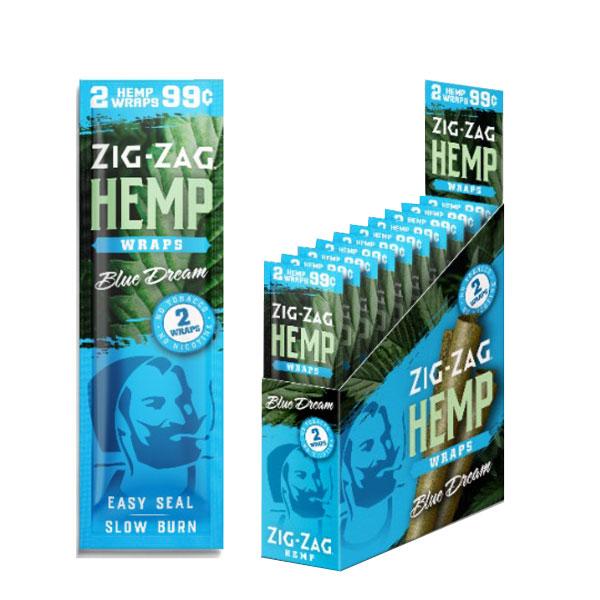 Photograph of product: Zig Zag Blue Dream Hemp Wraps 2pk