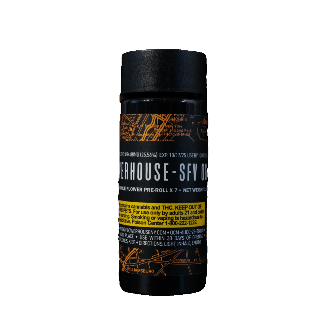 Photograph of product: FlowerHouse | SFV OG | Infused Pre-Roll | 7 Pack