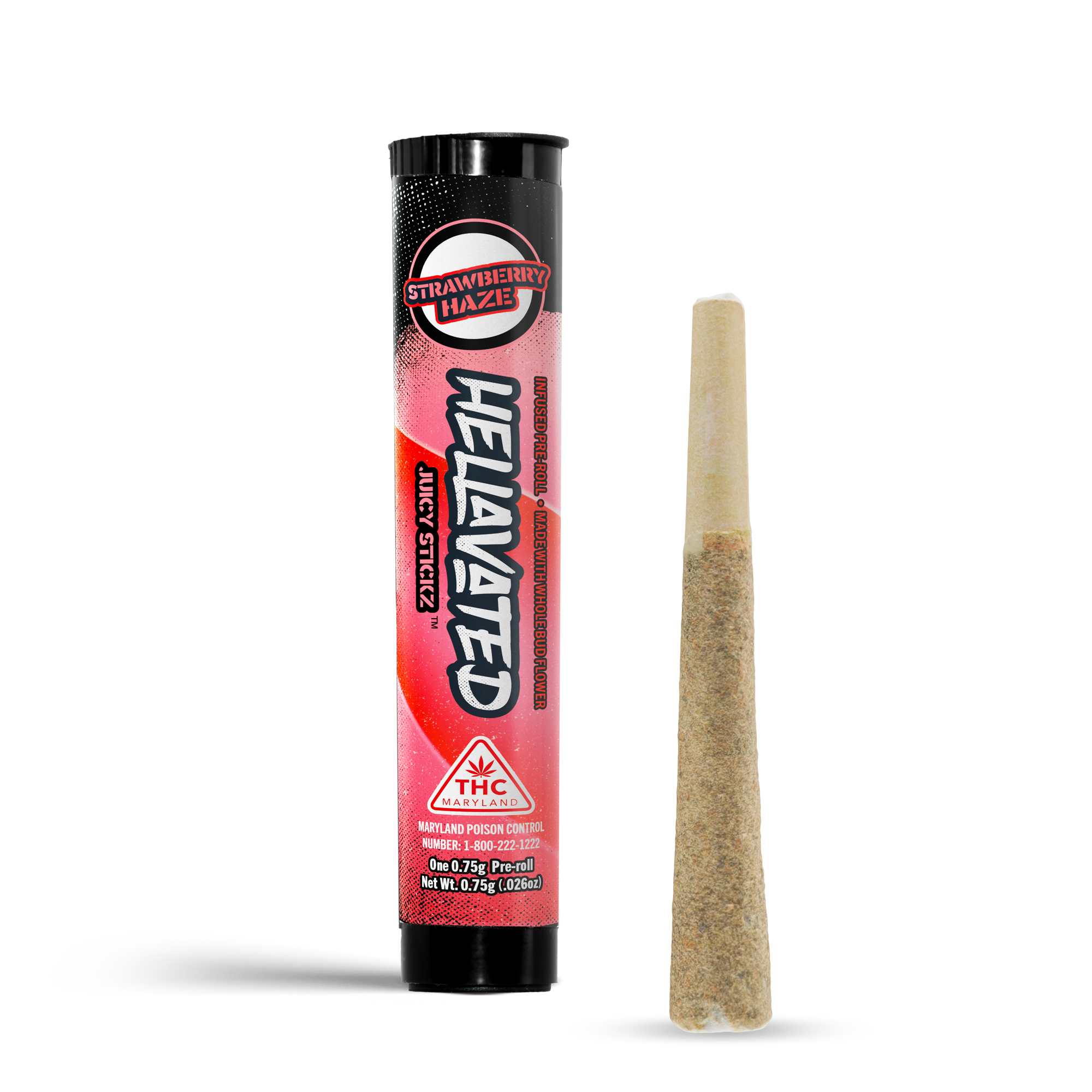 Photograph of Product: Strawberry Haze Juicy Stickz | 0.75g