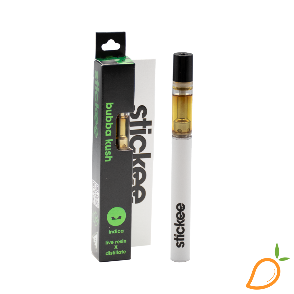 Photograph of product: 1g Bubba Kush Live Resin Disposable Vape Stickee