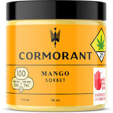 Photograph of product: Cormorant Mango Sorbet 4oz 1:1 CBD 200mg