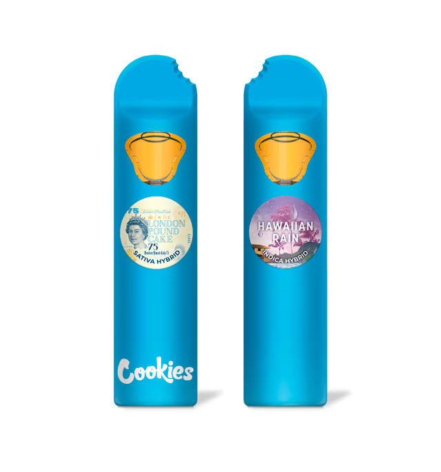 Photograph of product: London Pound Cake 75 x Hawaiian Rain | 3 in-1 Disposable Vape