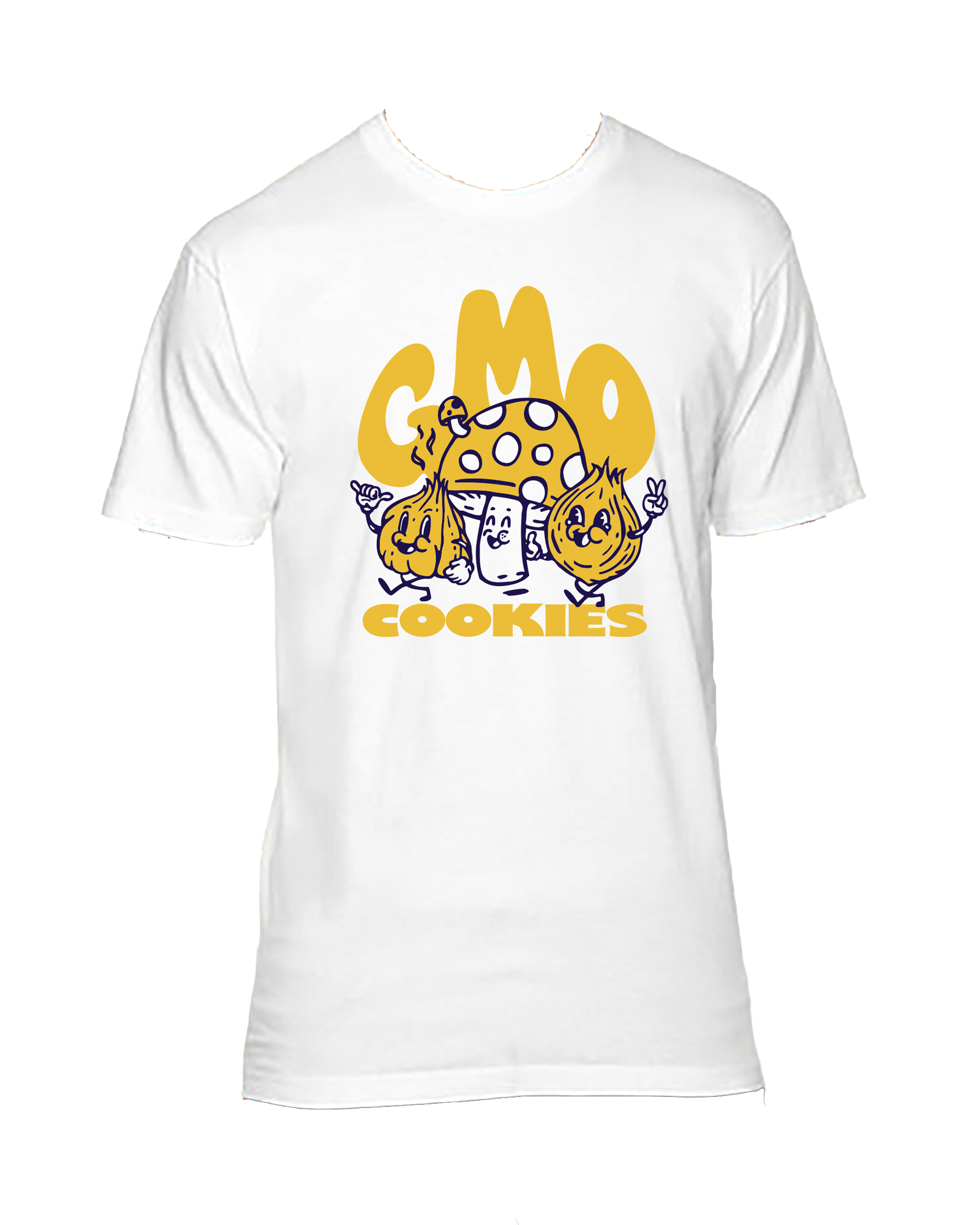 Photograph of product: Gmo Cookies Fine Jersey T-shirt - White (XL)