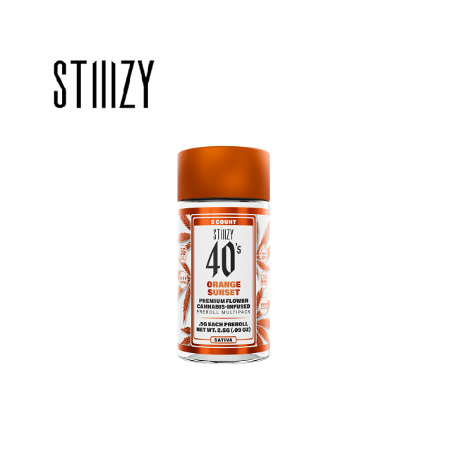 Photograph of product: ORANGE SUNSET 2.5G 5 PACK INFUSED PREROLL