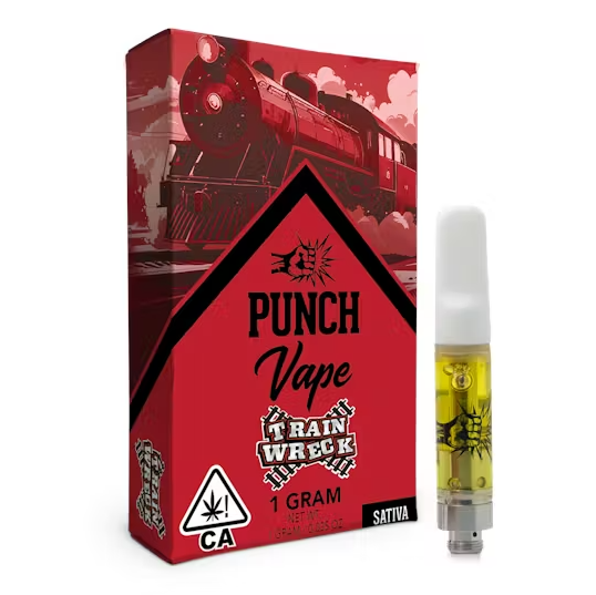 Photograph of product: [Punch] Distillate Cartridge - 1g - Trainwreck (S)