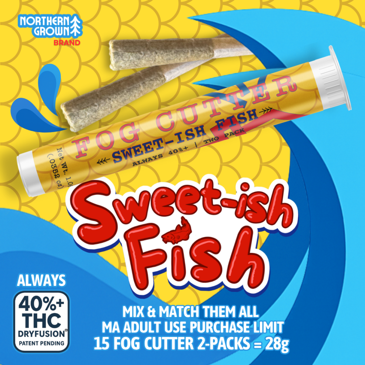 Photograph of Product: Sweet-ish Fish Infused Pre-roll 2pk | 1g