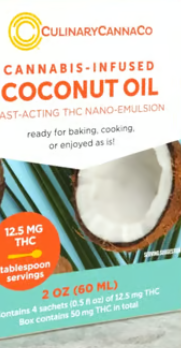Photograph of product: Culinary Canna | Coconut Oil | 8pk/100mg