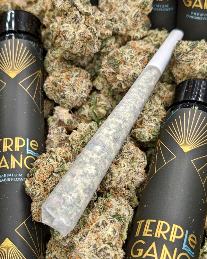 Photograph of product: PR | Super Boof x Garlic Juice - Infused | 1.25g | Terple Gang