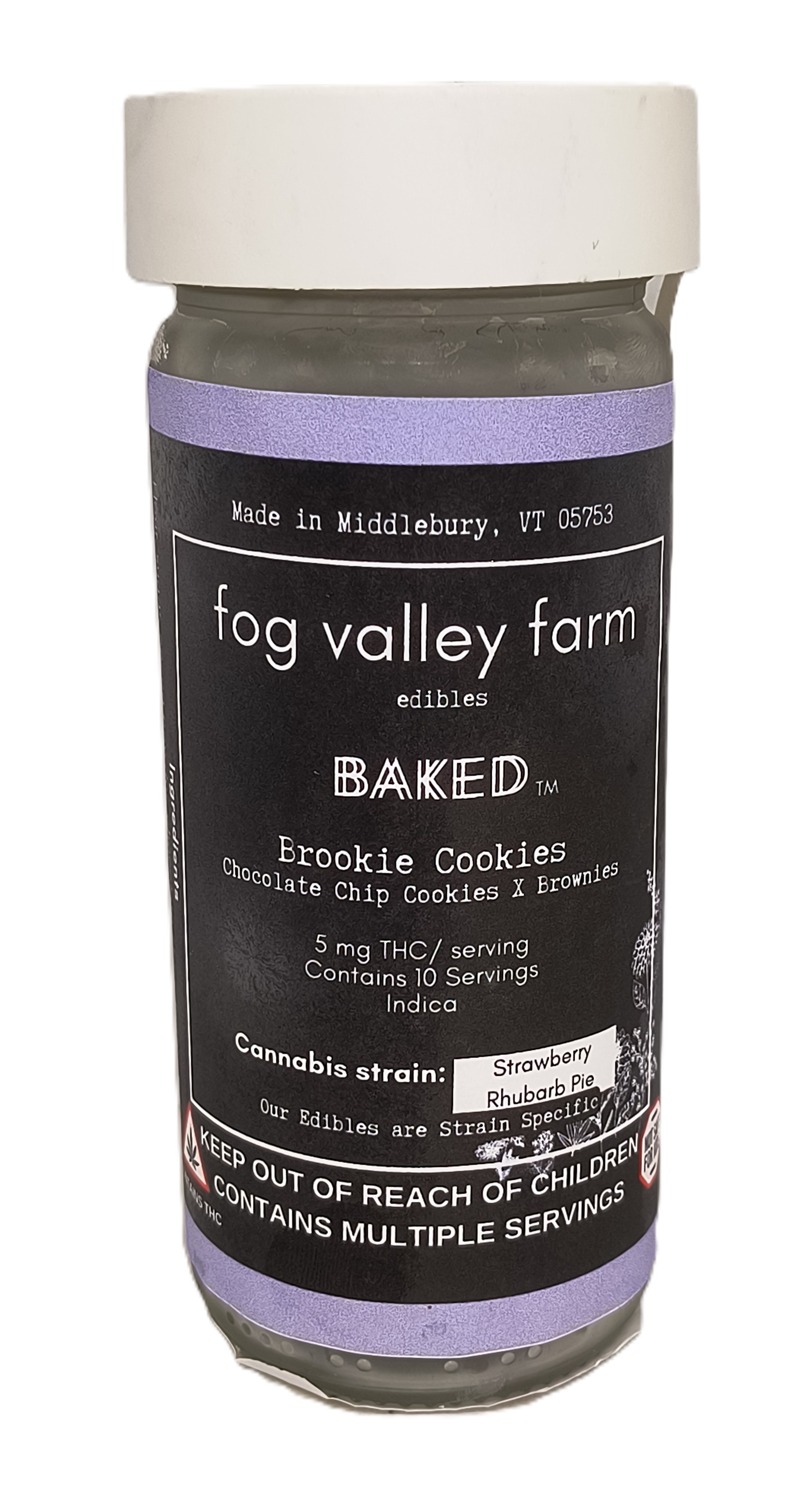 Photograph of product: Baked Brookie Cannabutter Cookies | 50mg TH-oui | Fog Valley
