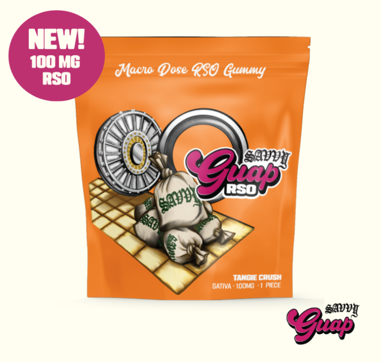 Photograph of product: Tangie Crush RSO Guap Gummy 100mg 1pc
