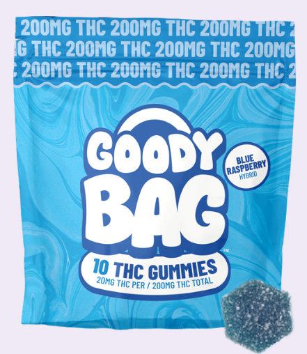 Photograph of product: Goody Bag - Blue Raspberry (200mg)