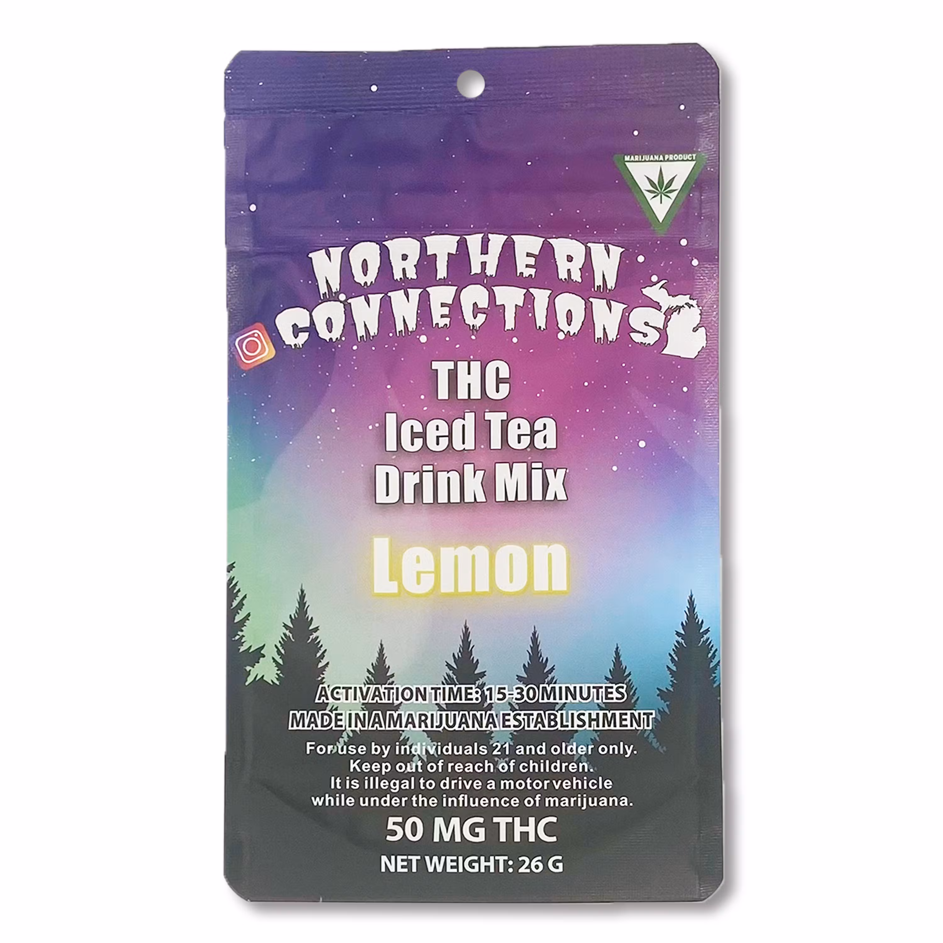 Photograph of Product: Northern Connections- Iced Tea Drink Mix-Lemon 50mg