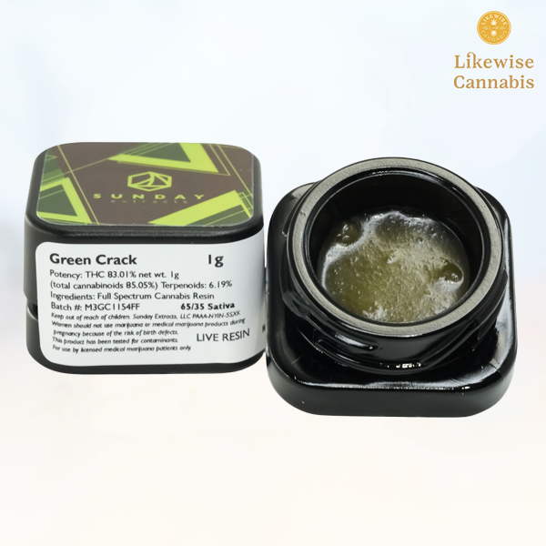 Photograph of Product: GREEN CRACK 1G LIVE RESIN