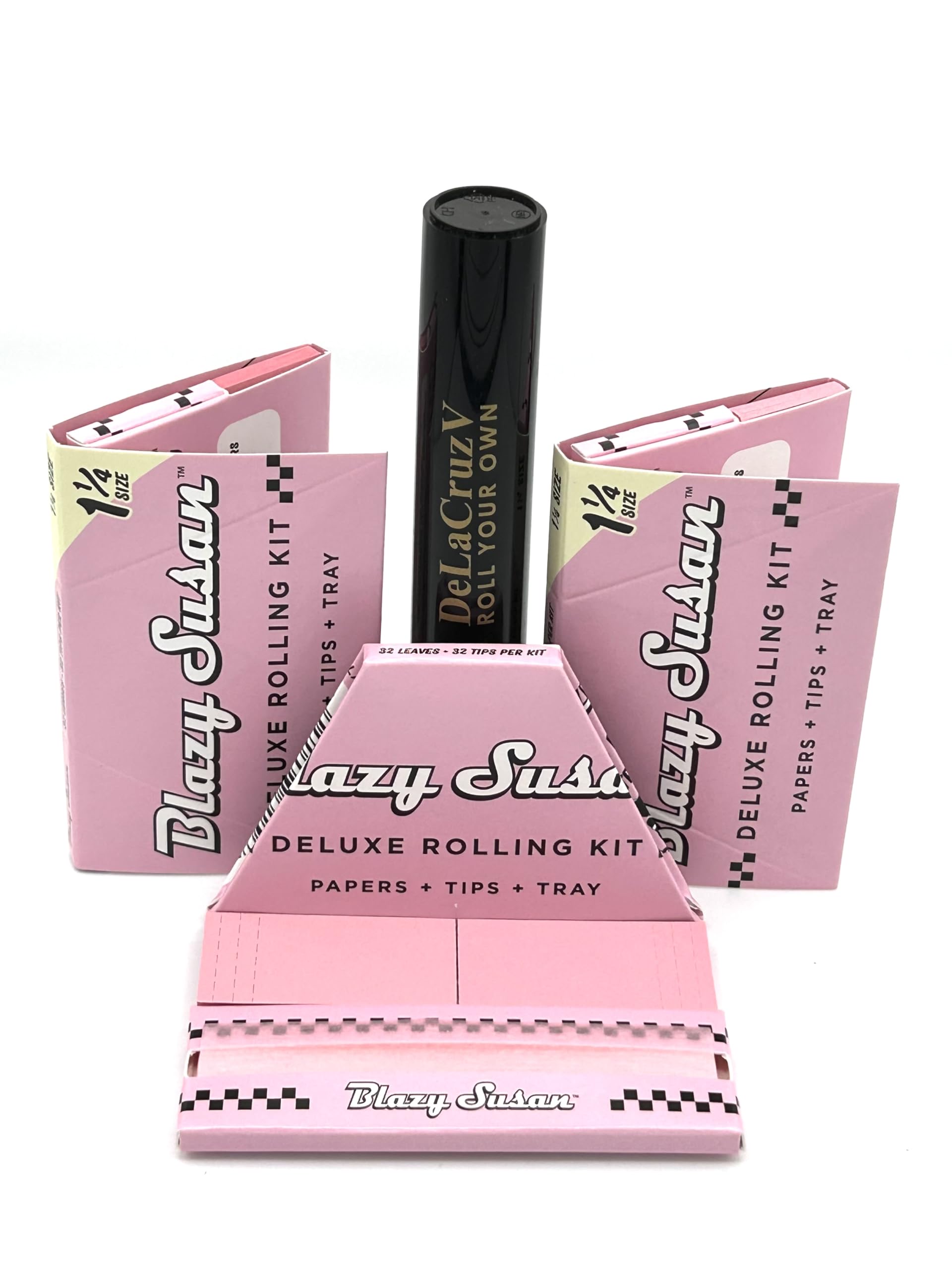 Photograph of product: Blazy Susan | Rolling Kit | Pink | King Size Slim | Deluxe