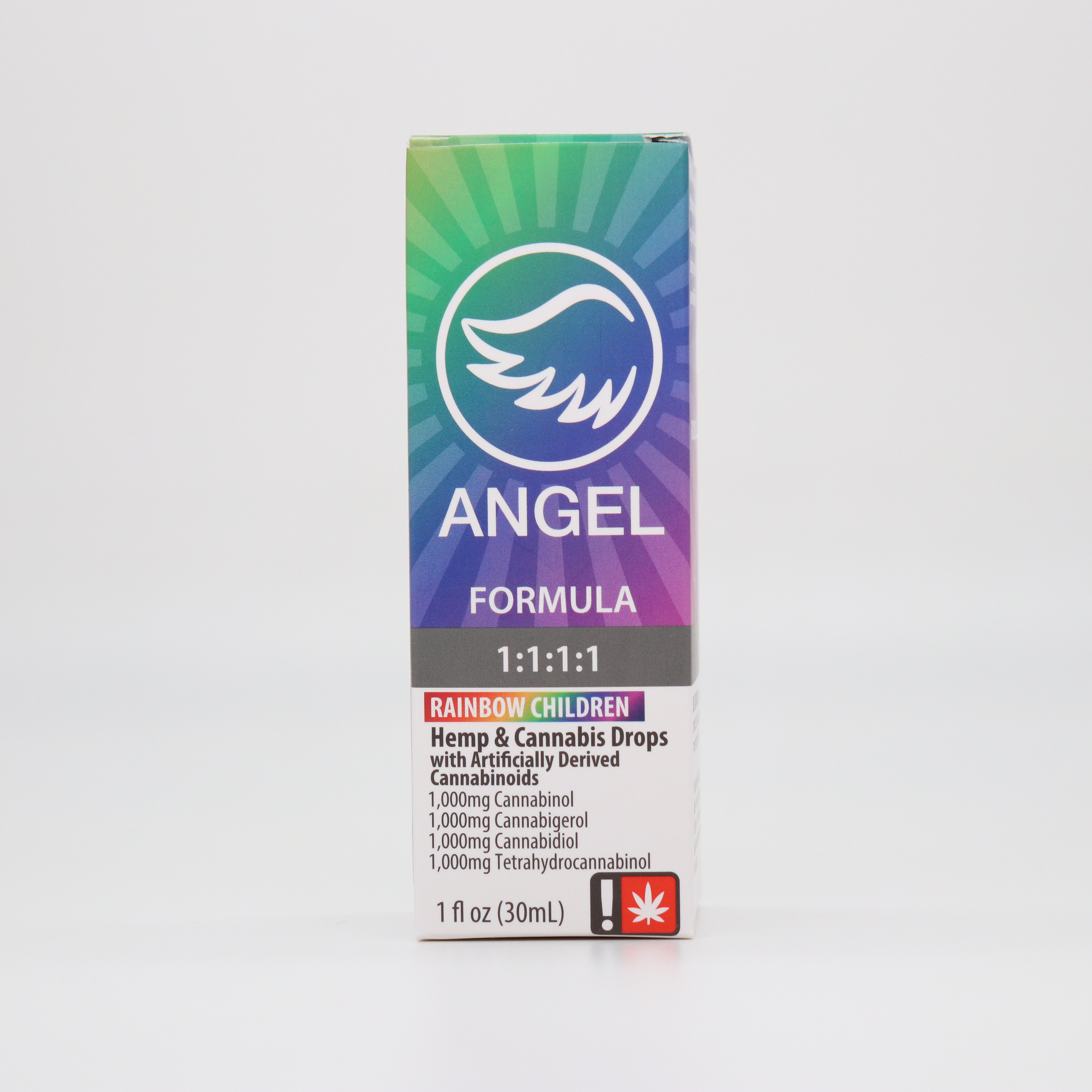 Photograph of product: Angel | Rainbow Children | 1:1:1:1 Drops TH-oui:CBD:CBG:CBN