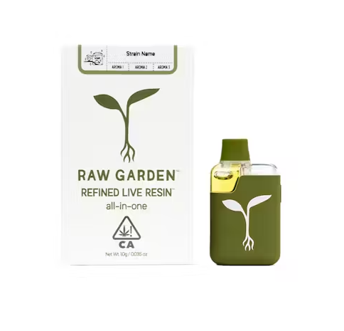 Photograph of product: Raw Garden Refined Live Resin AIO 1g Pineapple Tonic