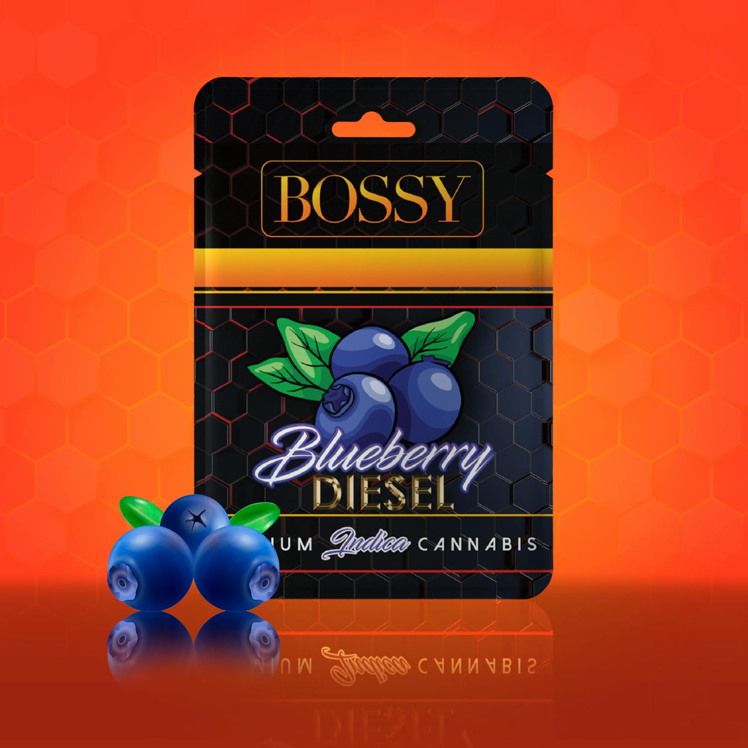 Photograph of product: Bossy Cartridge | Blueberry Diesel (Oui'd)
