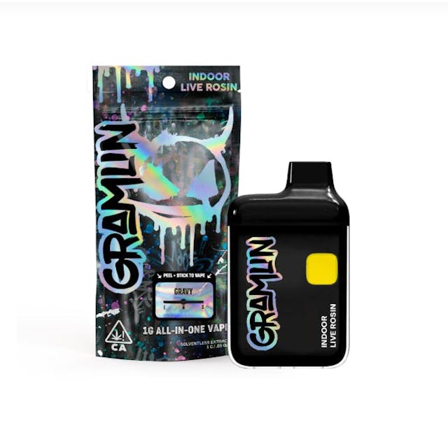 Photograph of product: Gravy 1g Indoor Live Rosin AIO