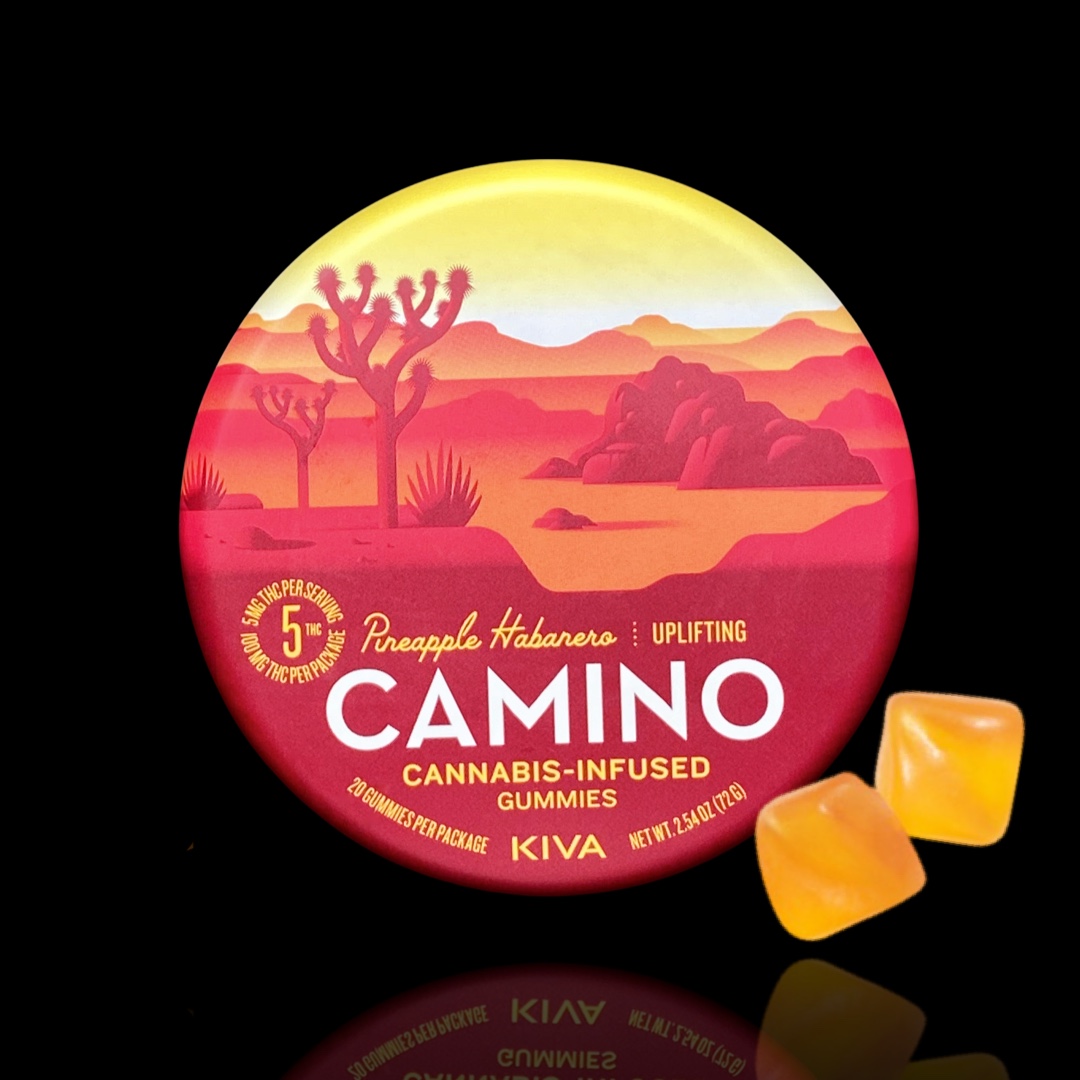 Photograph of product: Uplifting Pineapple Habanero Gummies 20 pieces