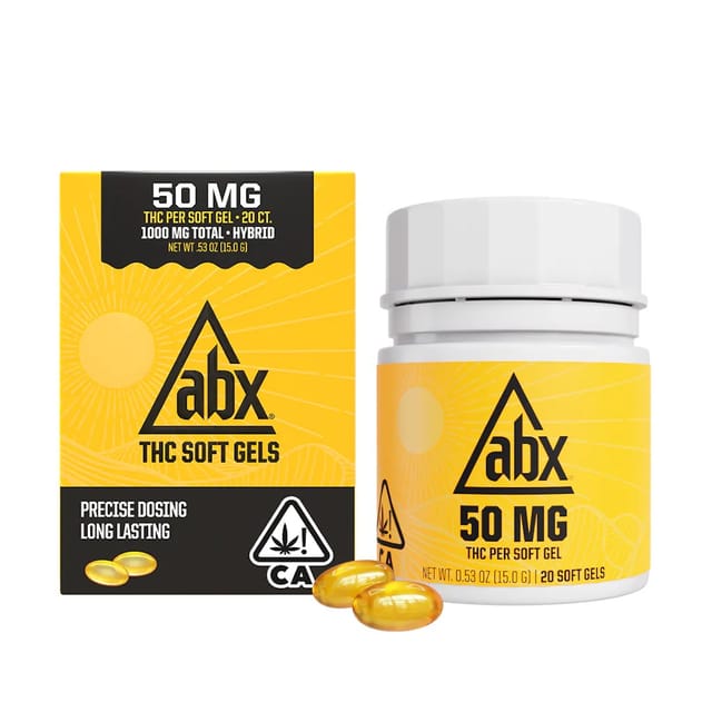 Photograph of product: 50mg THC | 20ct Soft Gels - 