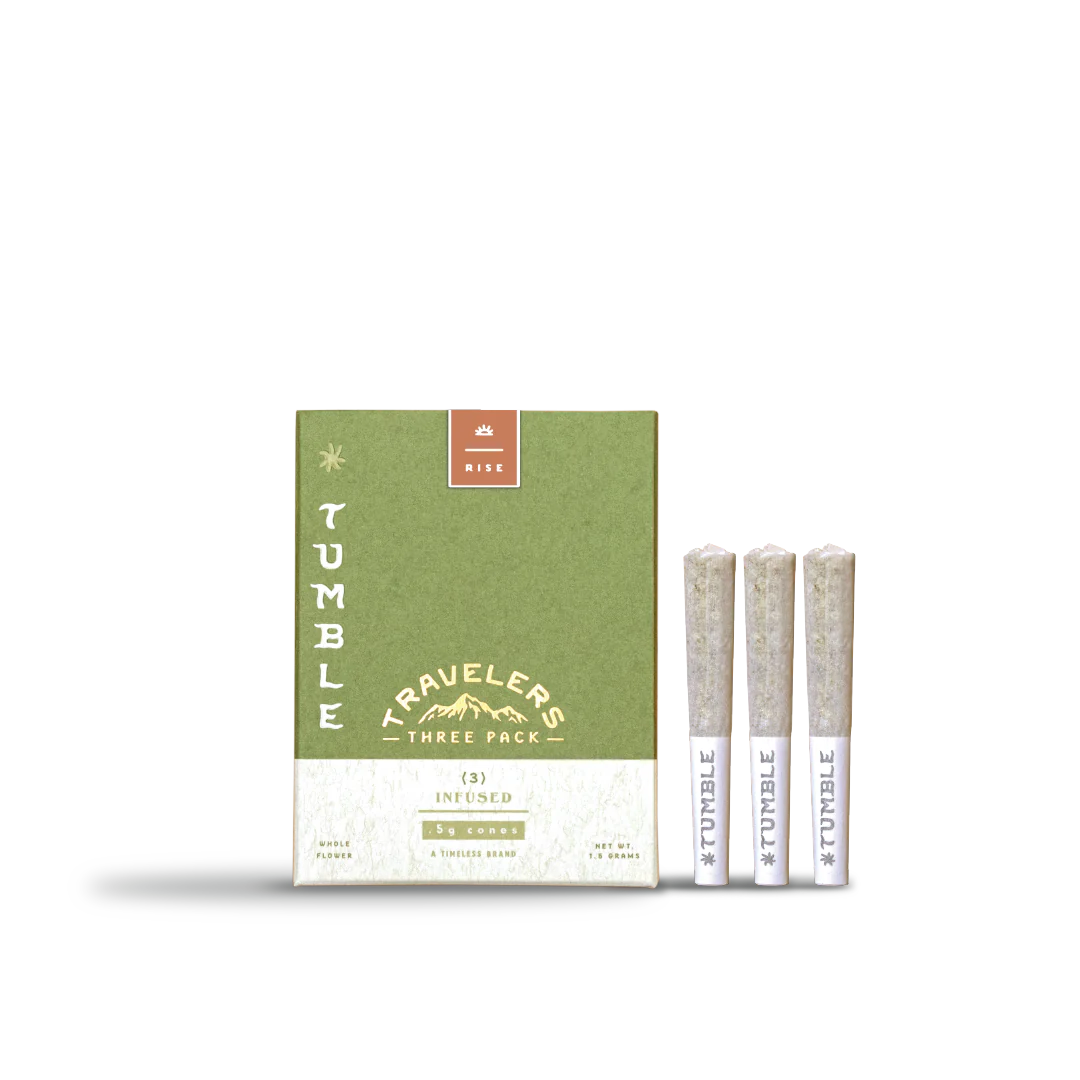 Photograph of product: Tumble: Infused Pre-Roll Pack | Jungle Punch | 0.5g | 3pk
