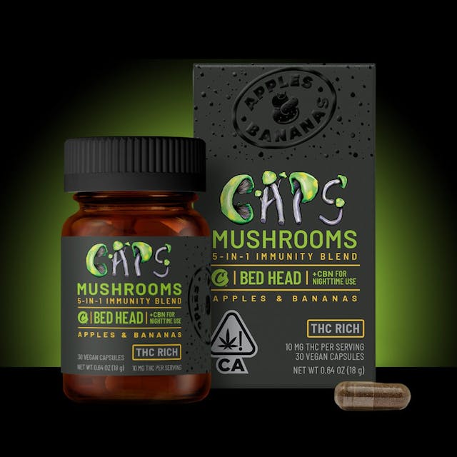Photograph of product: CKS - Mushrooms (Bed Head) 5-in-1 / 30 Capsules TH-oui Rich - 