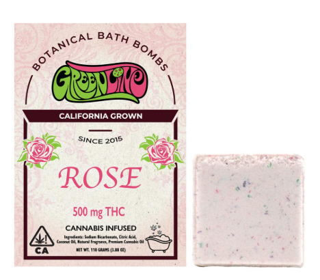 Photograph of product: ROSE 500MG BATH BOMB