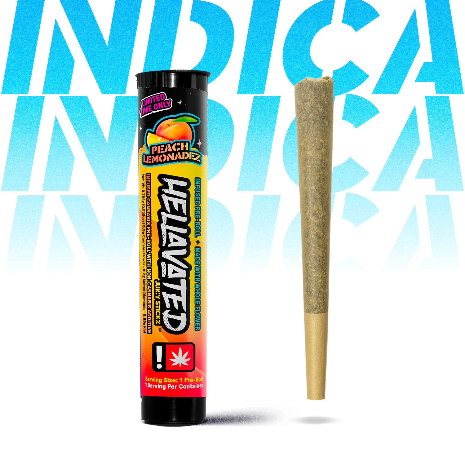 Photograph of product: Peach Lemonadez Infused Joint (Hellavated)
