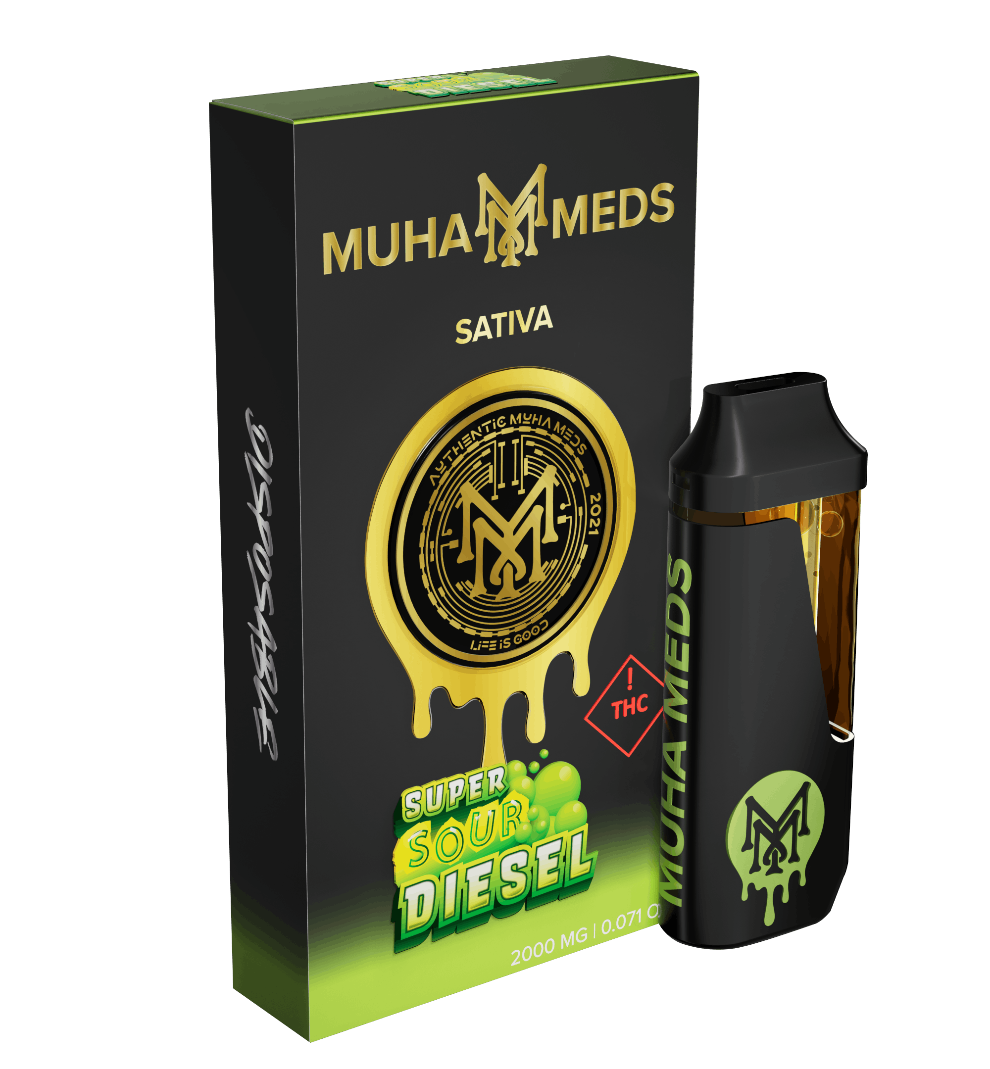 Photograph of product: MuhaMeds - Super Sour Diesel - Disposable