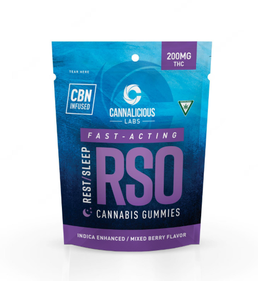 Photograph of product: Mixed Berry | 20mg TH-oui x 10pk | RSO + CBN Infused | Cannalicious Labs