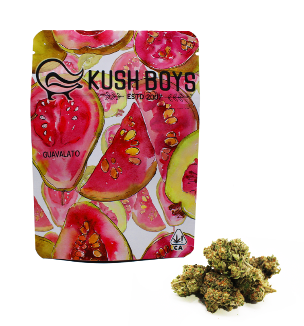 Photograph of product: 1/2 oz Guavalato Cake (Oui'd Hybrid) Flower TH-oui:31% $50 or 2/$90 - 14g