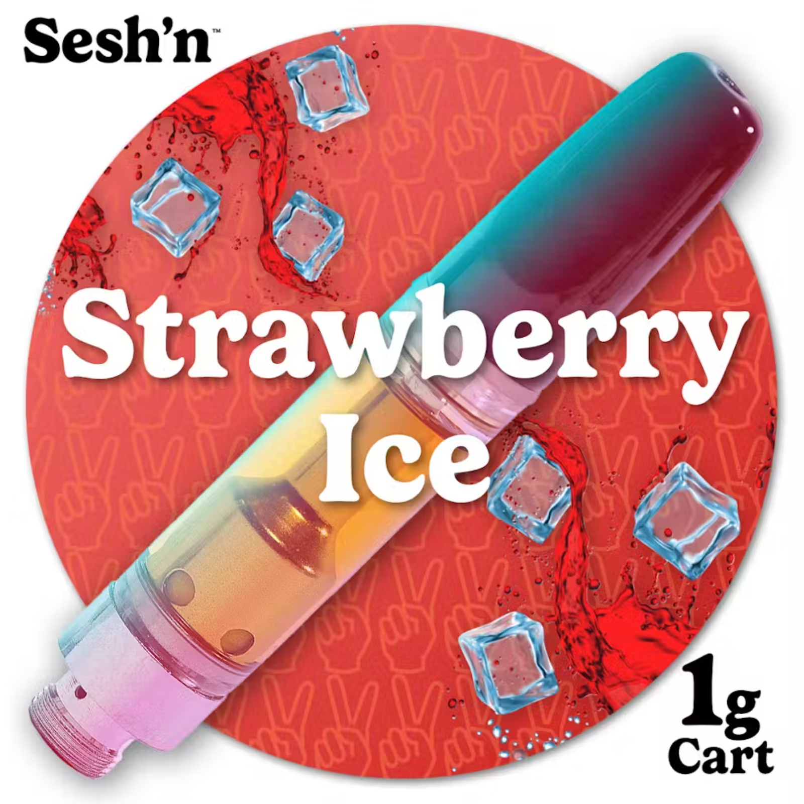 Photograph of product: 1000mg Vape | Strawberry Ice | Sesh'n