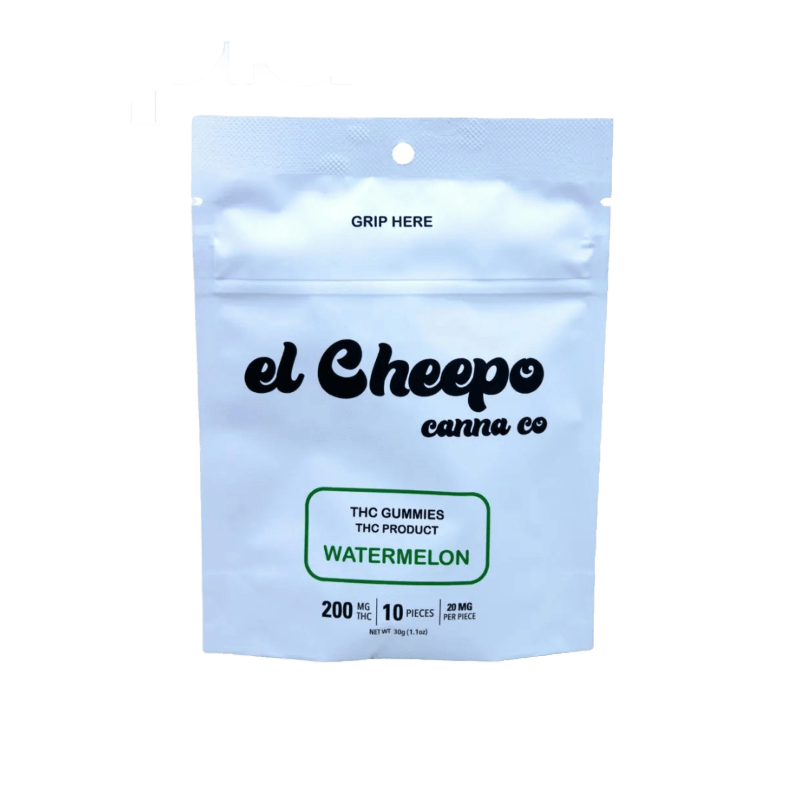 Photograph of product: EL CHEEPO | WATERMELON | HYBRID | GUMMIES | 200MG | REC