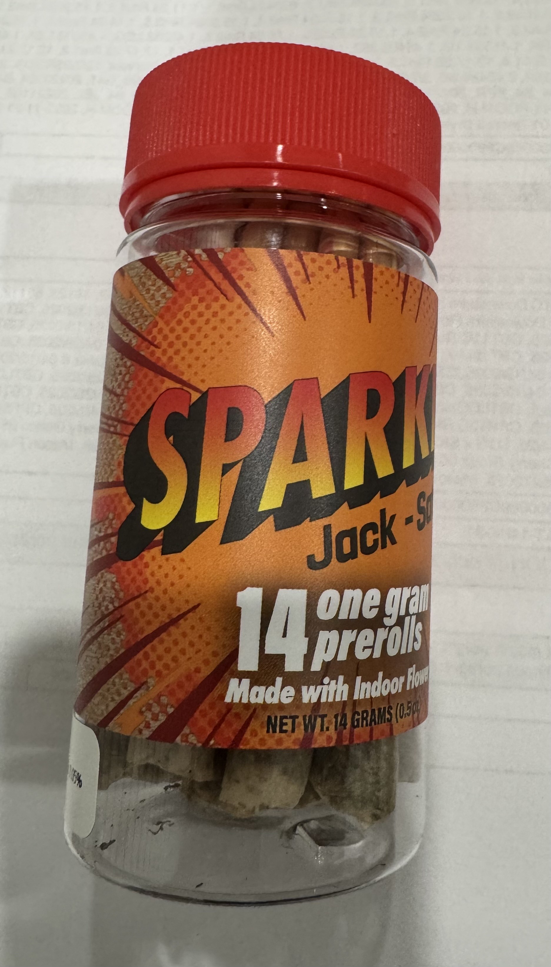 Photograph of product: JACK 14G 14 PACK PREROLL - 14 G