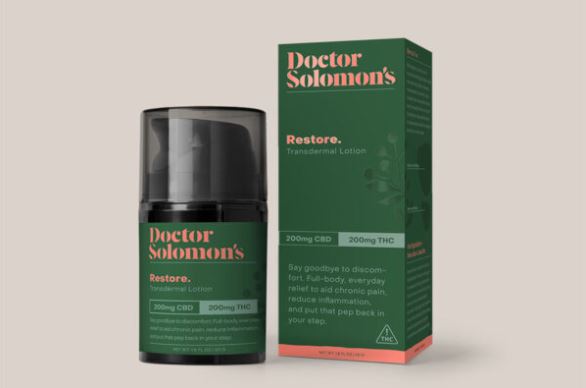Photograph of product: Doctor Solomon's: Restore | Lotion | 1:1 TH-oui:CBD | 200mg TH-oui