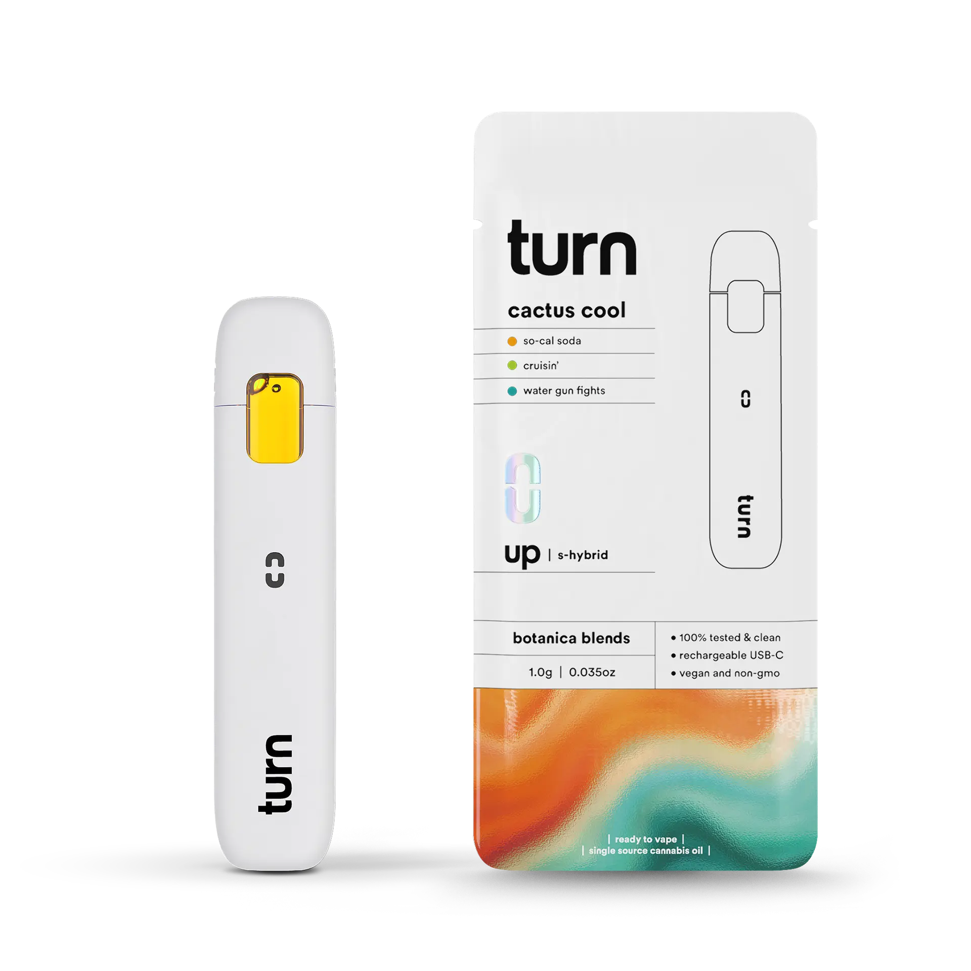 Photograph of product: Turn | Cactus Cool | Botanica Blends | 1g AIO