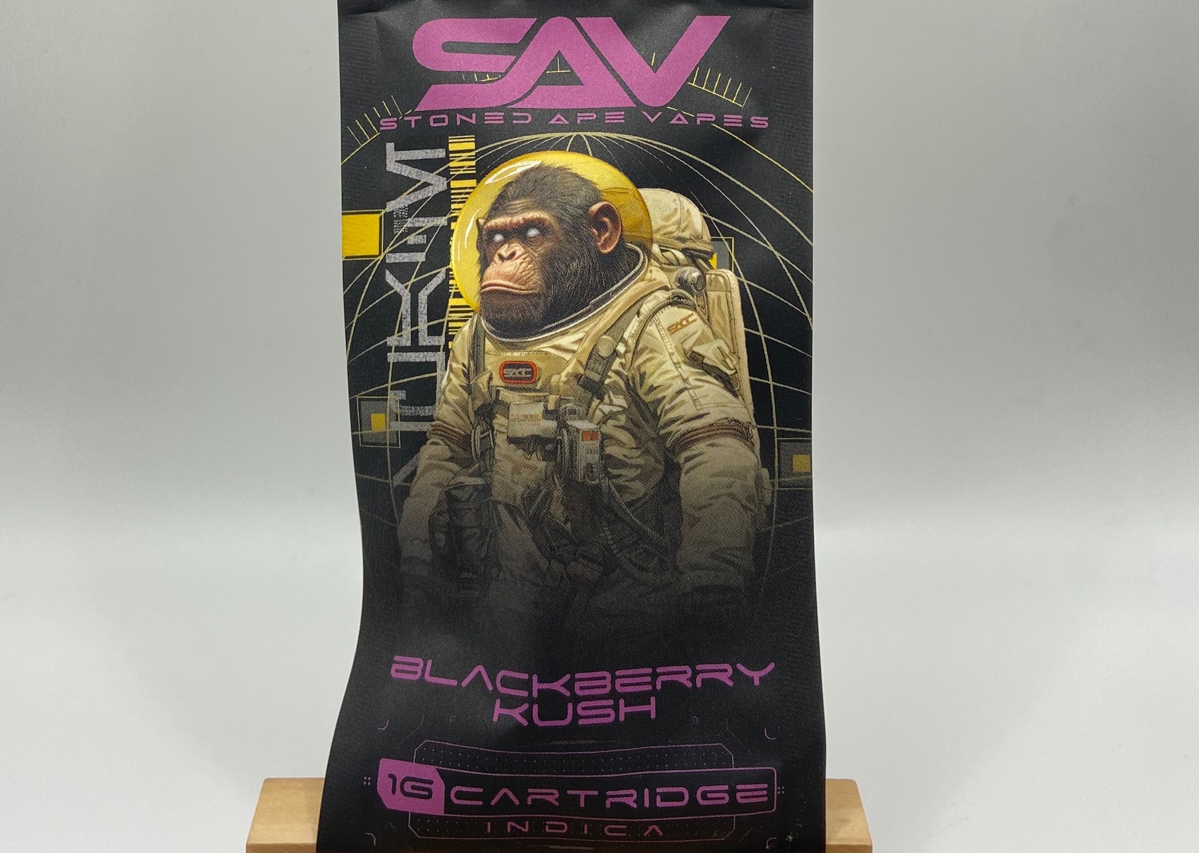 Photograph of product: Stoned Ape - Blackberry Kush Cartridge - 1g