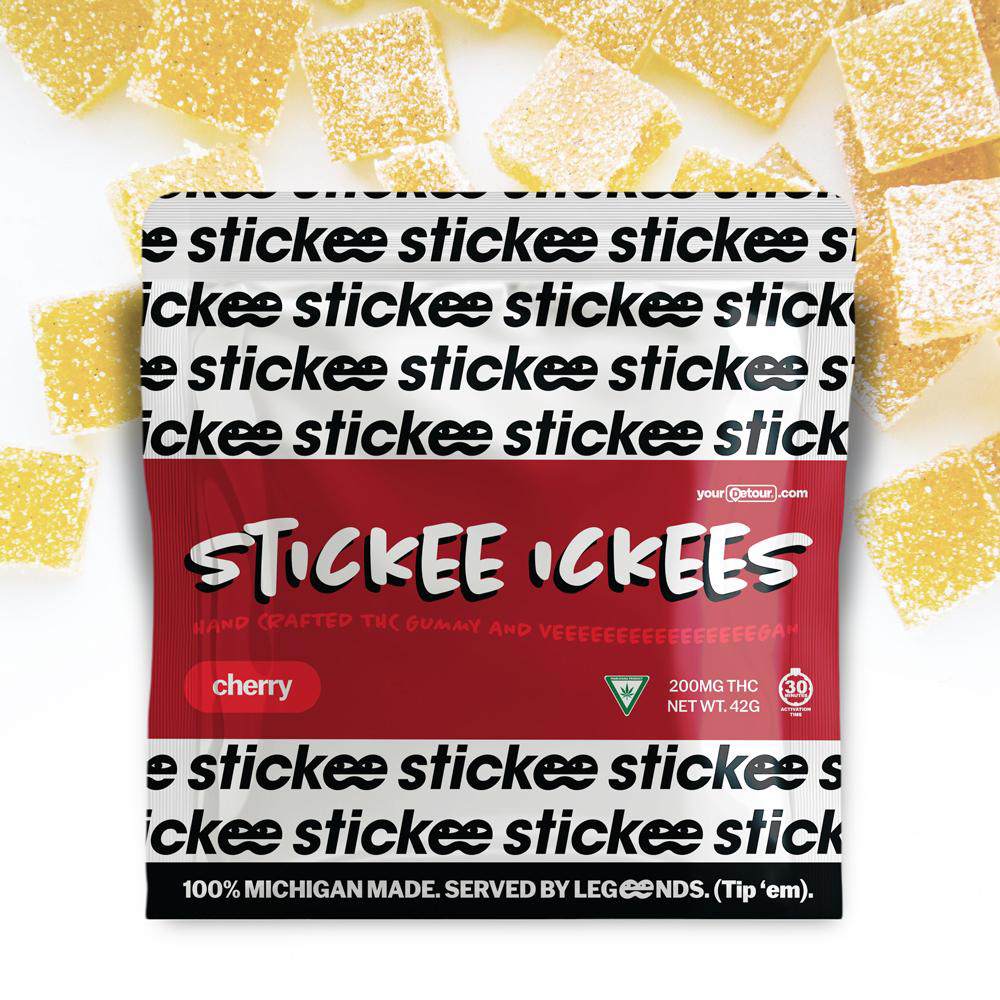 Photograph of product: Stickee-Ickee - Cherry Gummies 200mg